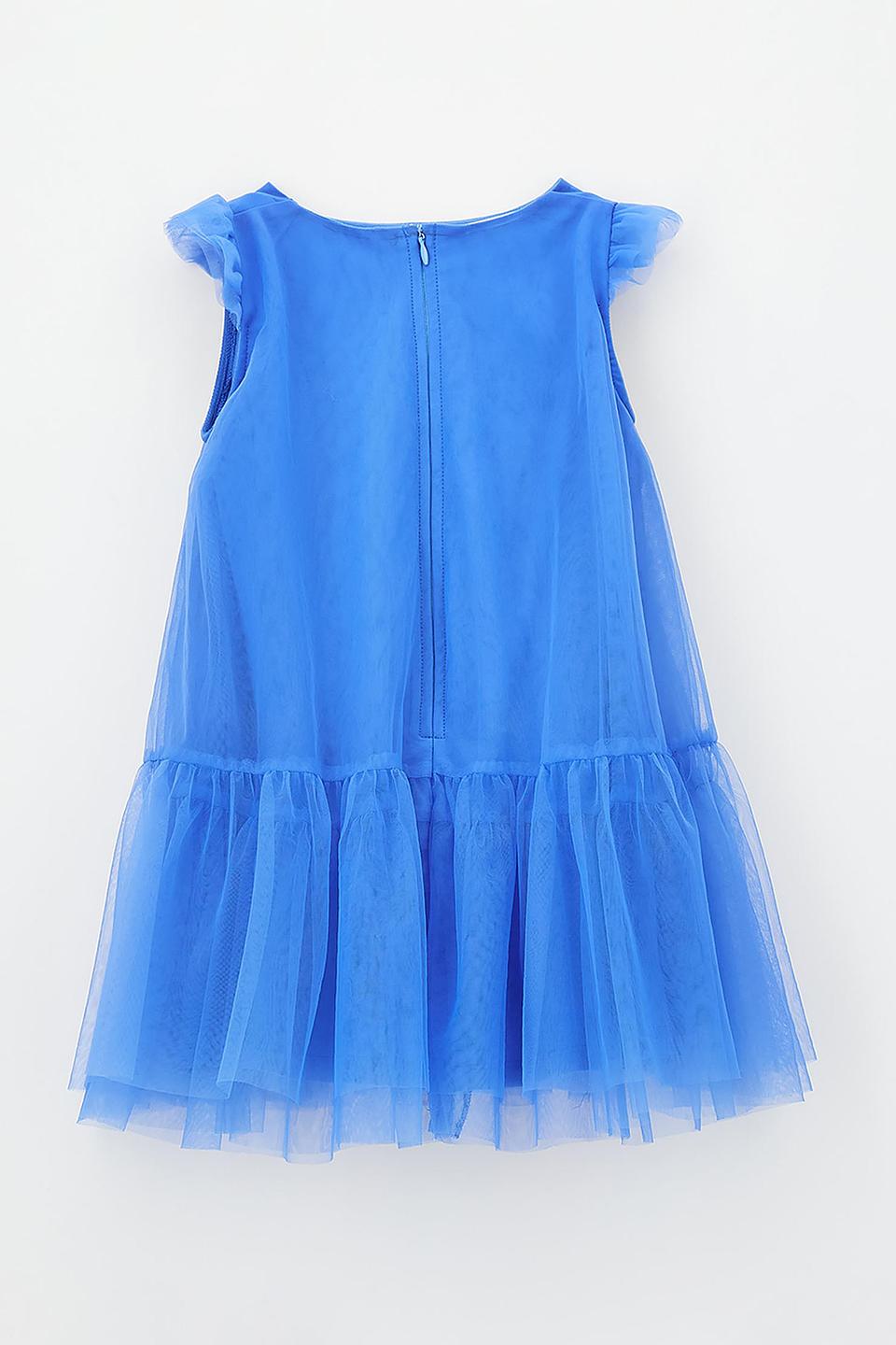 Платье Sarabanda голубое с воланами