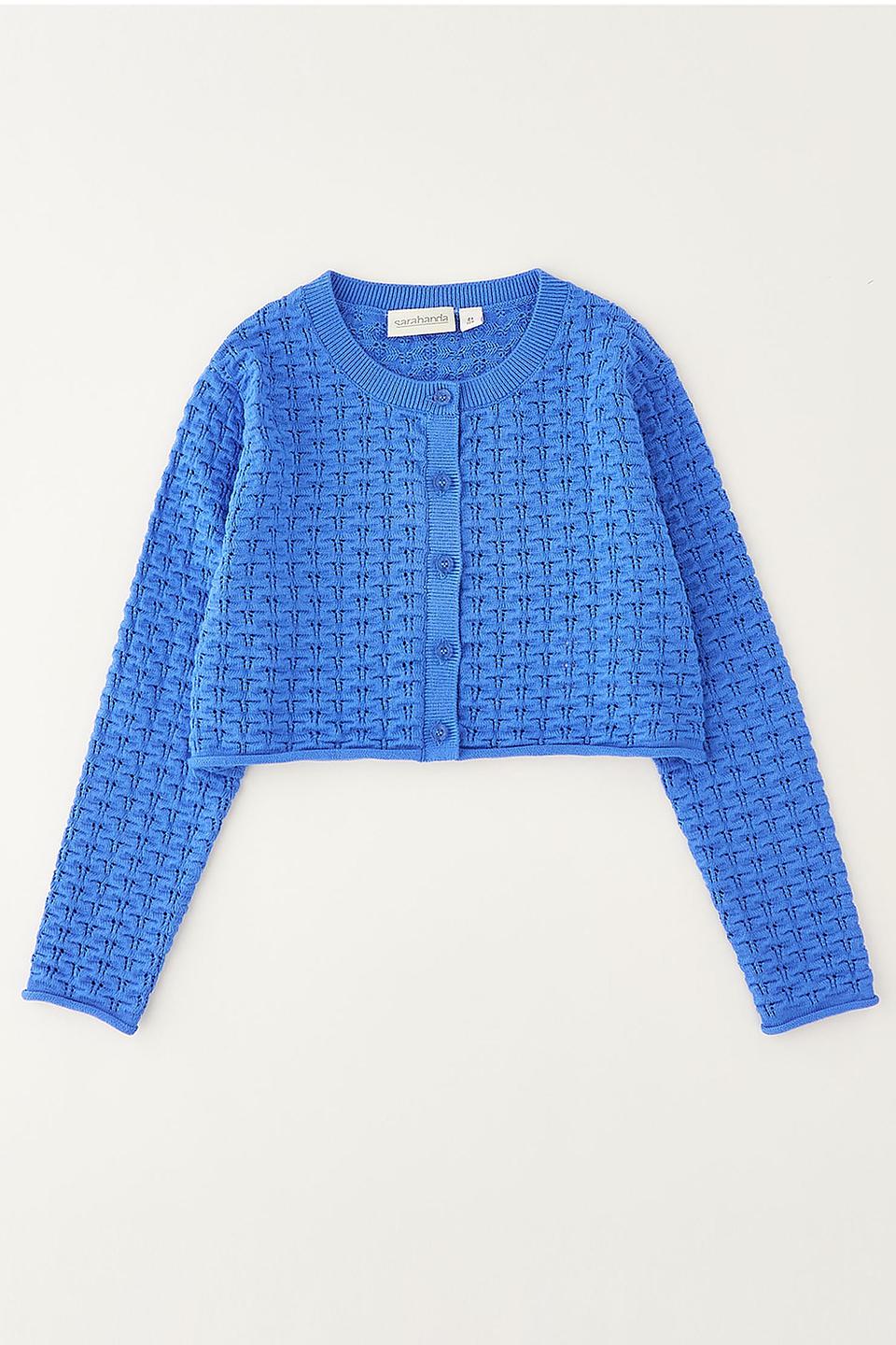 Кардиган Sarabanda клетчатый синий