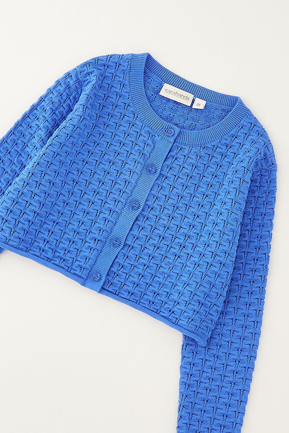 Кардиган Sarabanda клетчатый синий