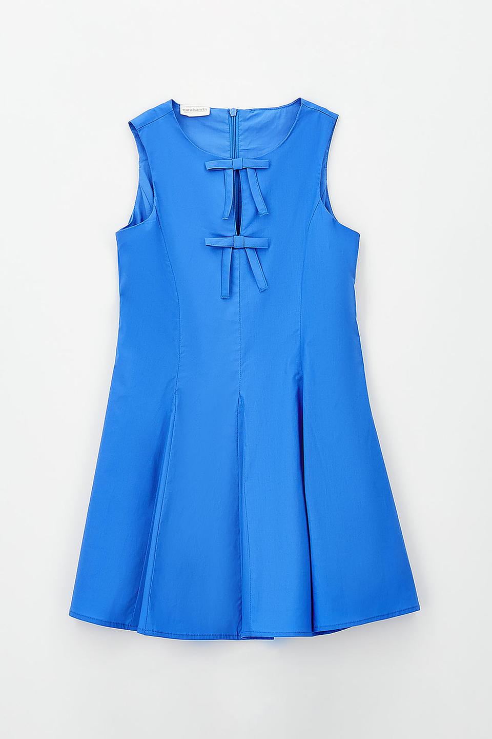 Платье Sarabanda голубое с бантиками