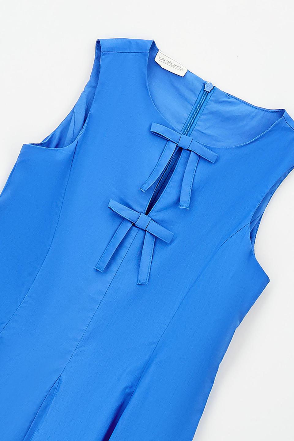 Платье Sarabanda голубое с бантиками