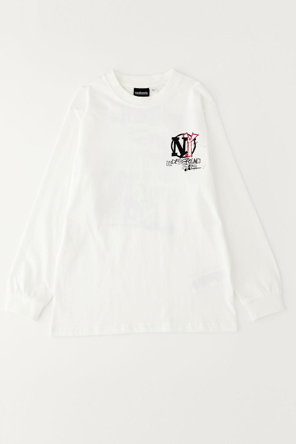 Джемпер Sarabanda с принтом NY белый
