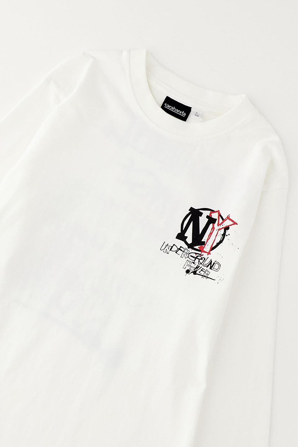 Джемпер Sarabanda с принтом NY белый