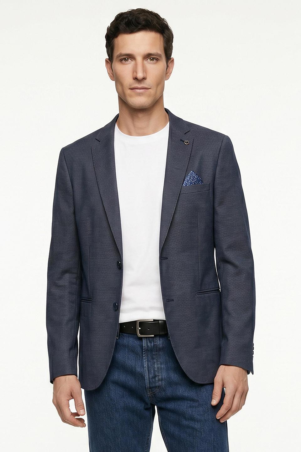 Пиджак Calamar серый с контрастной подкладкой