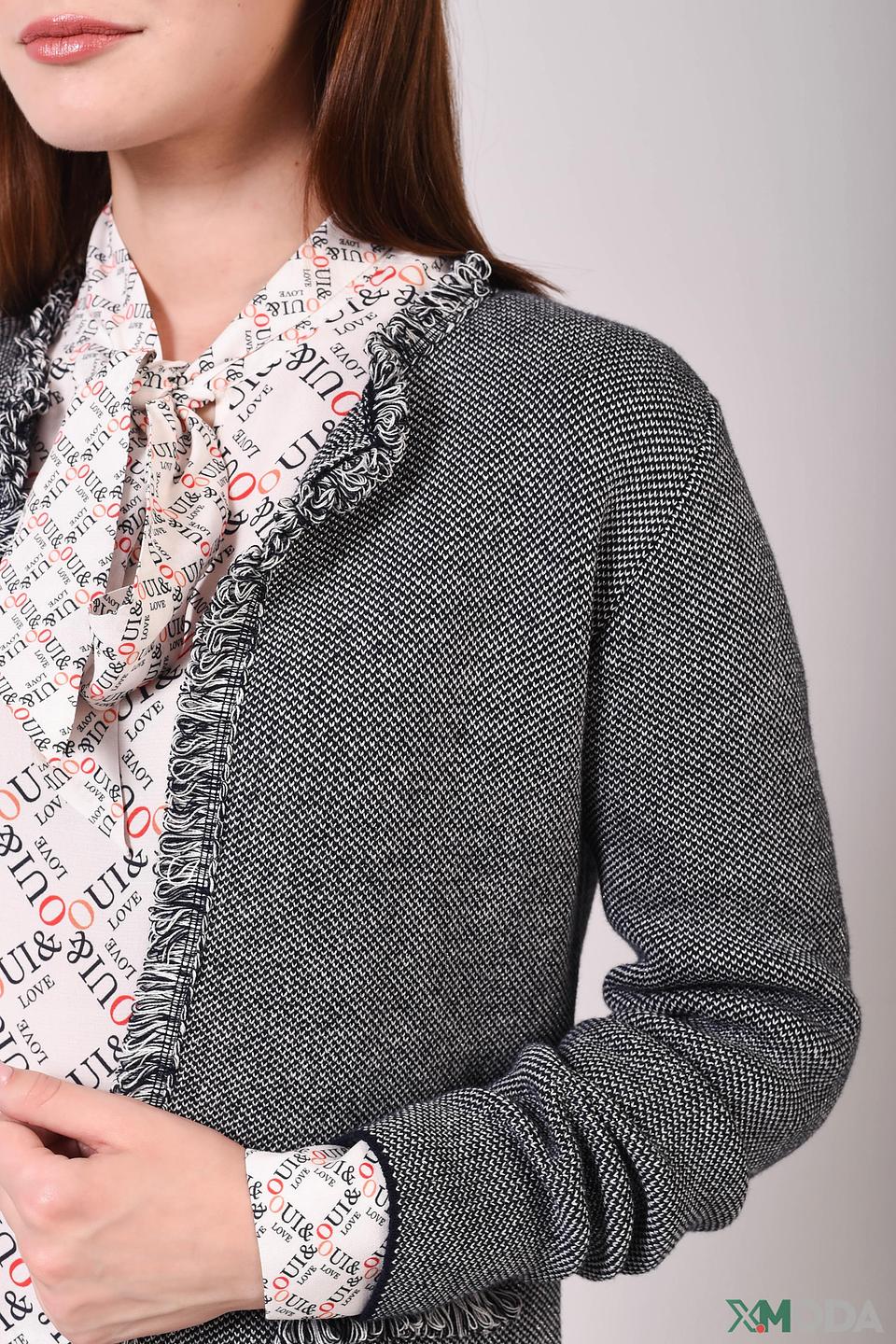 Жакет Via Appia серый в клетку