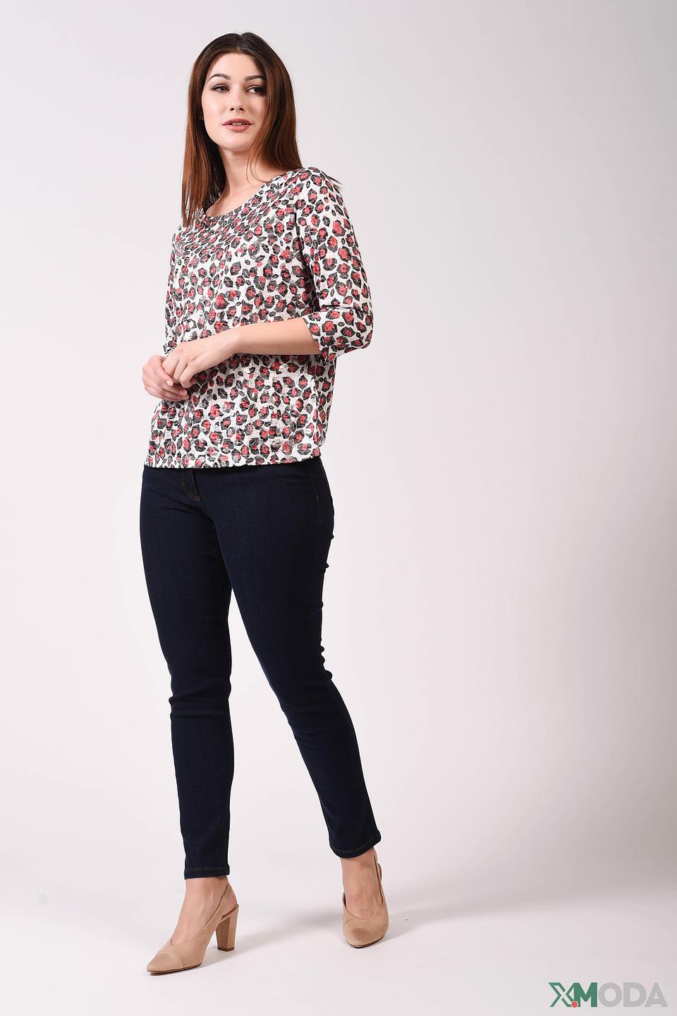 Блуза Taifun с леопардовым принтом