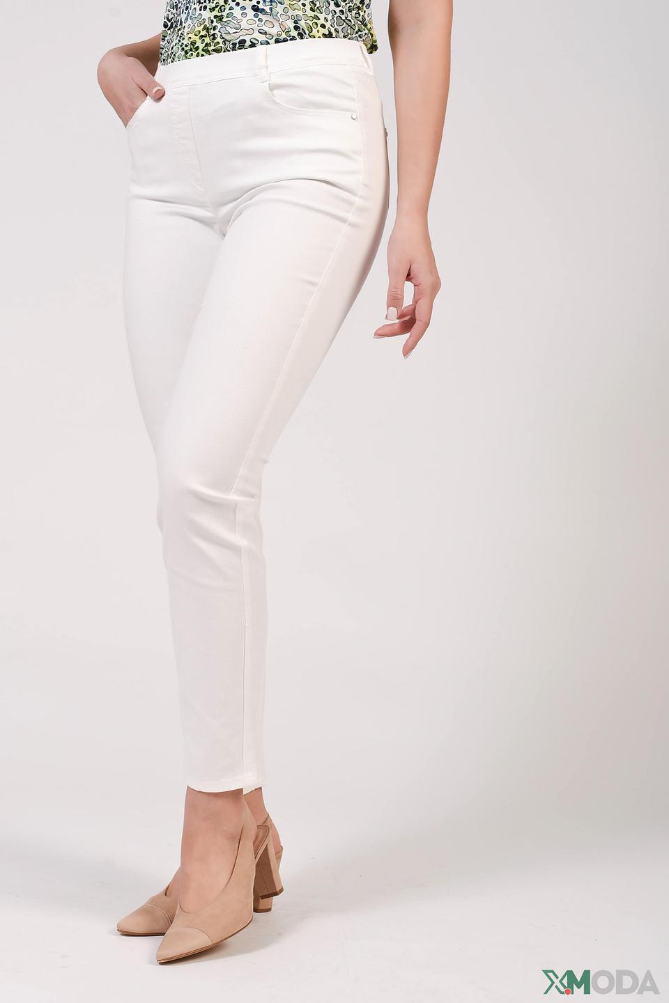 Джинсы Lebek белые slim fit