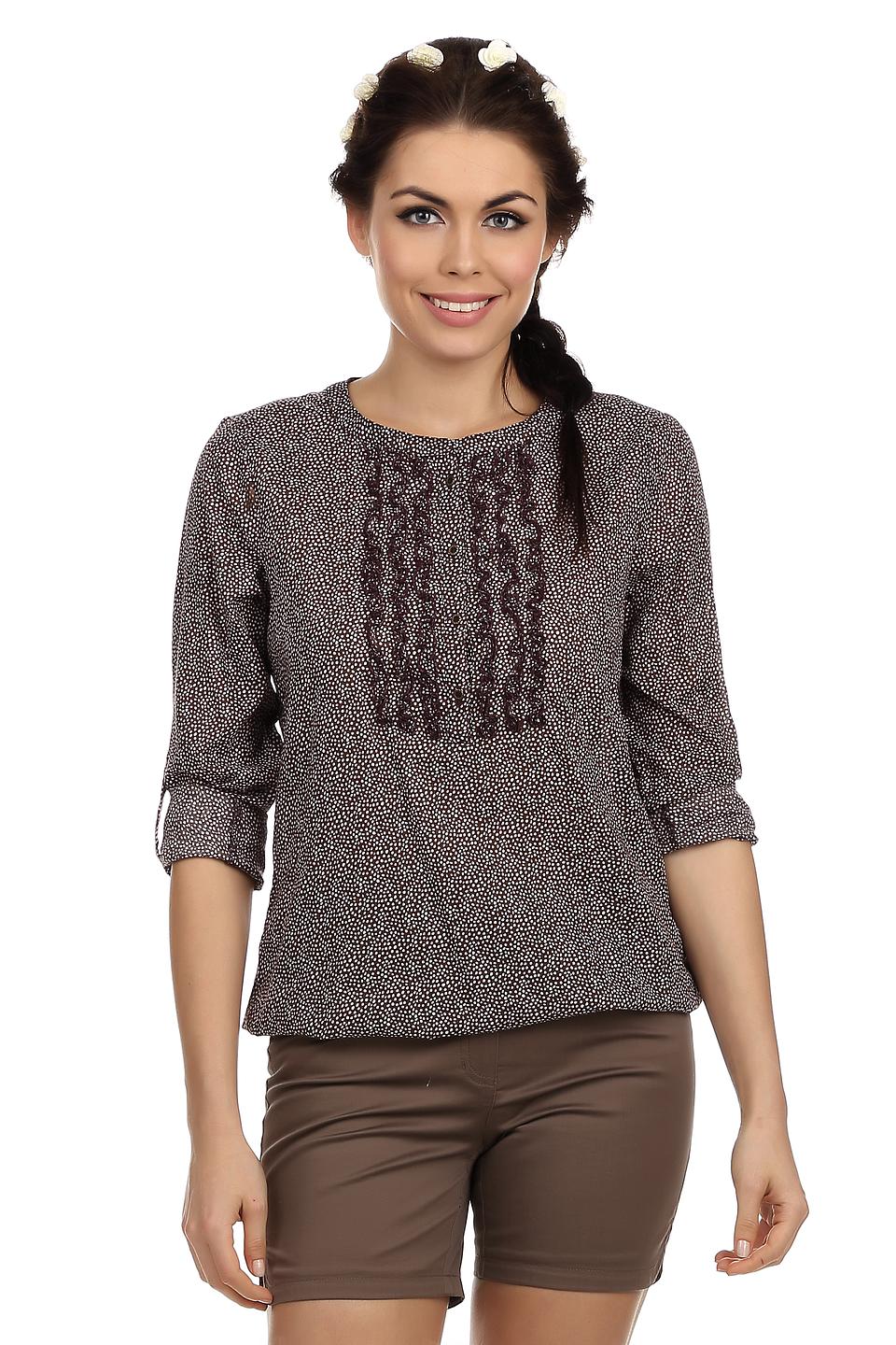 Блуза Lerros в горошек с рюшами