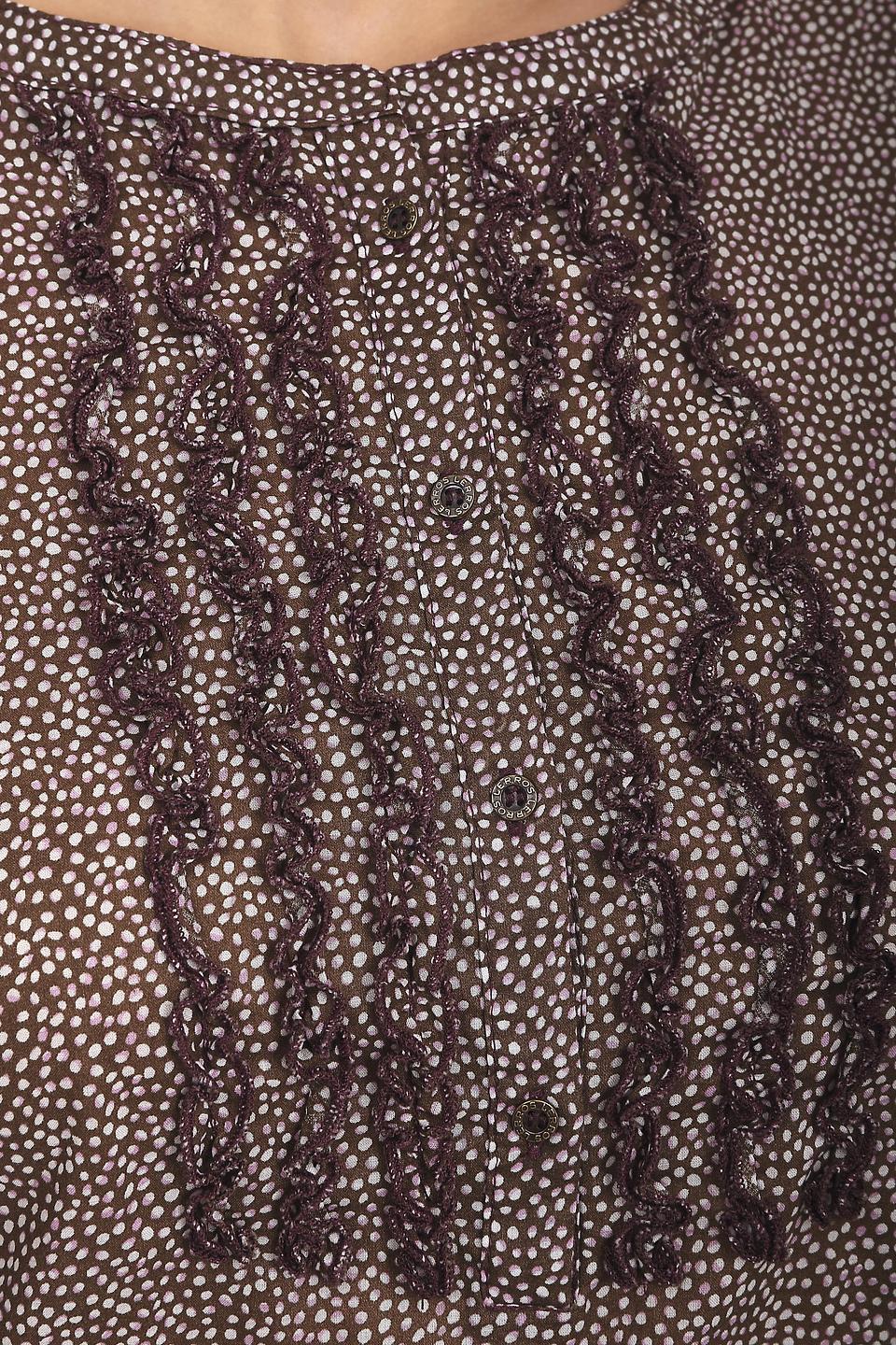 Блуза Lerros в горошек с рюшами