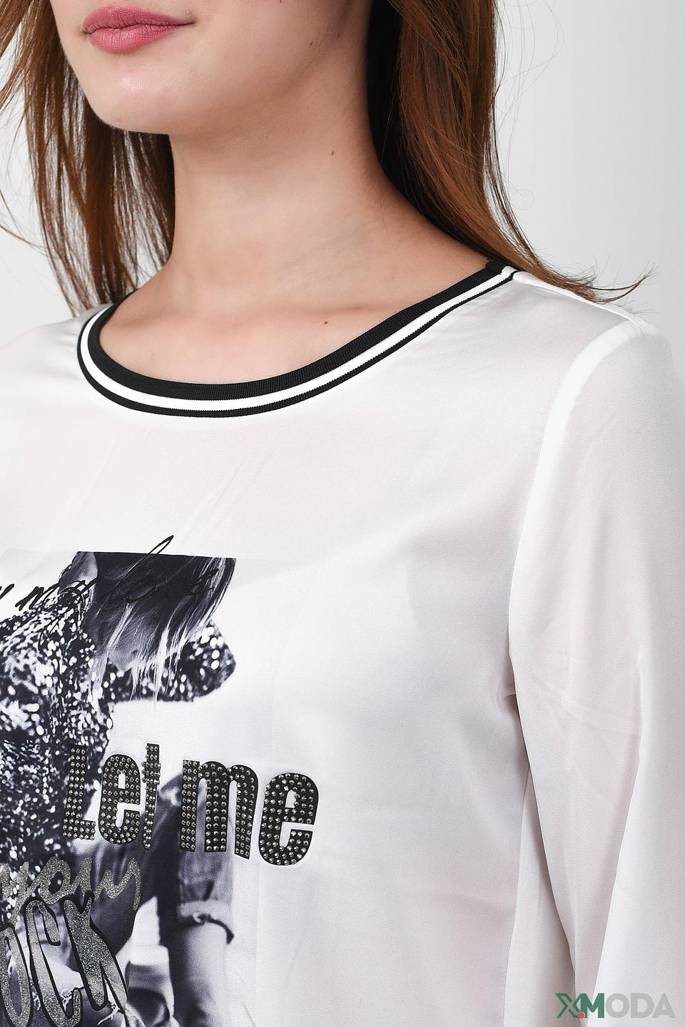 Блуза Monari с принтом Rock