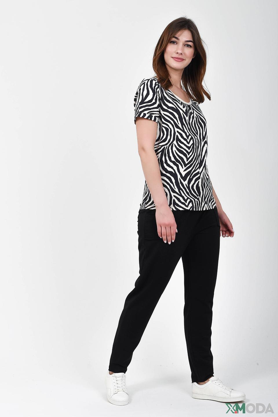 Футболка Oui принт зебра