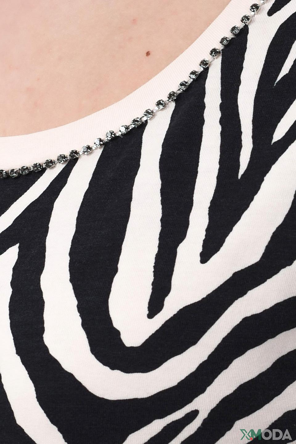Футболка Oui принт зебра