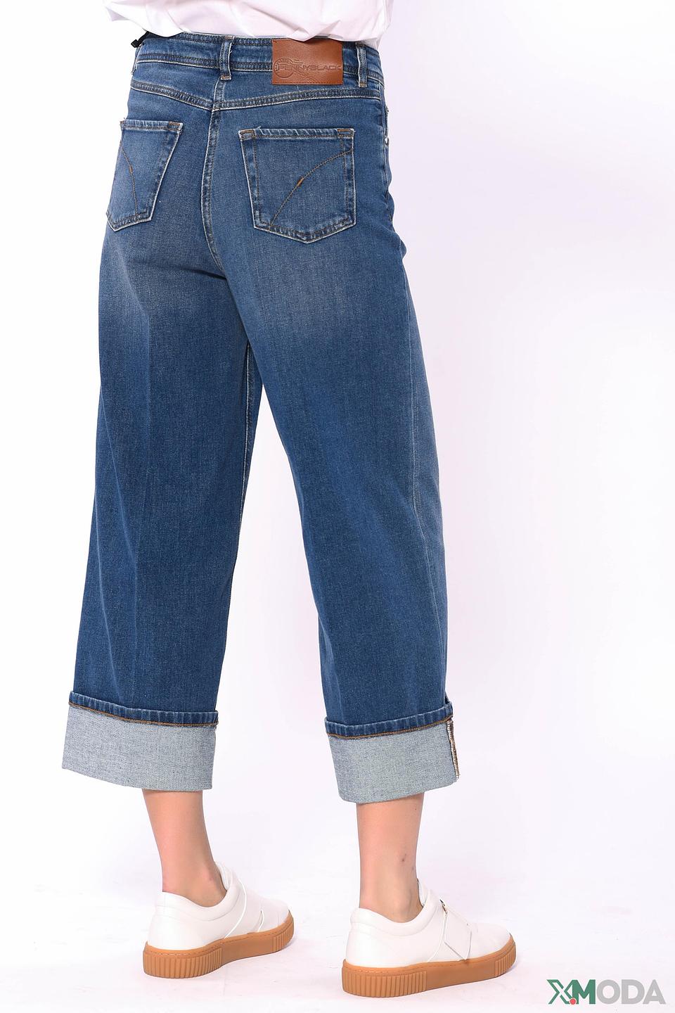 Джинсы Penny Black Grey кюлоты синие