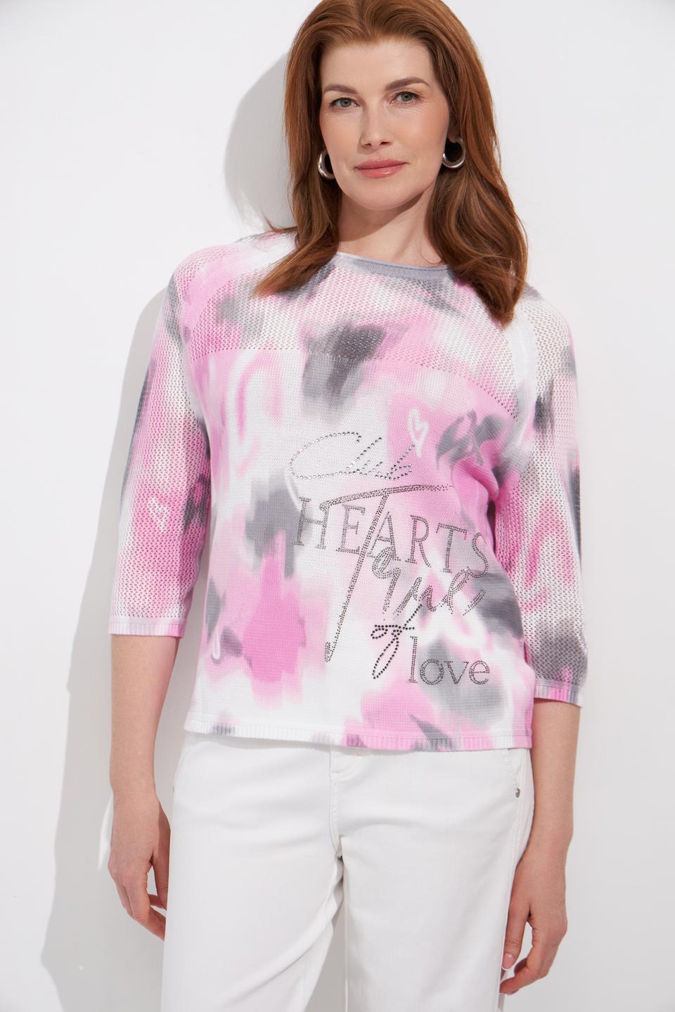 Пуловер Rabe collection с принтом 'Hearts'