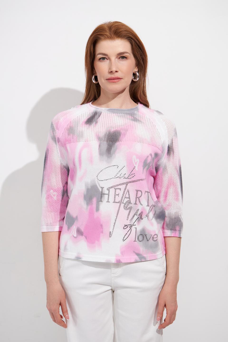 Пуловер Rabe collection с принтом 'Hearts'