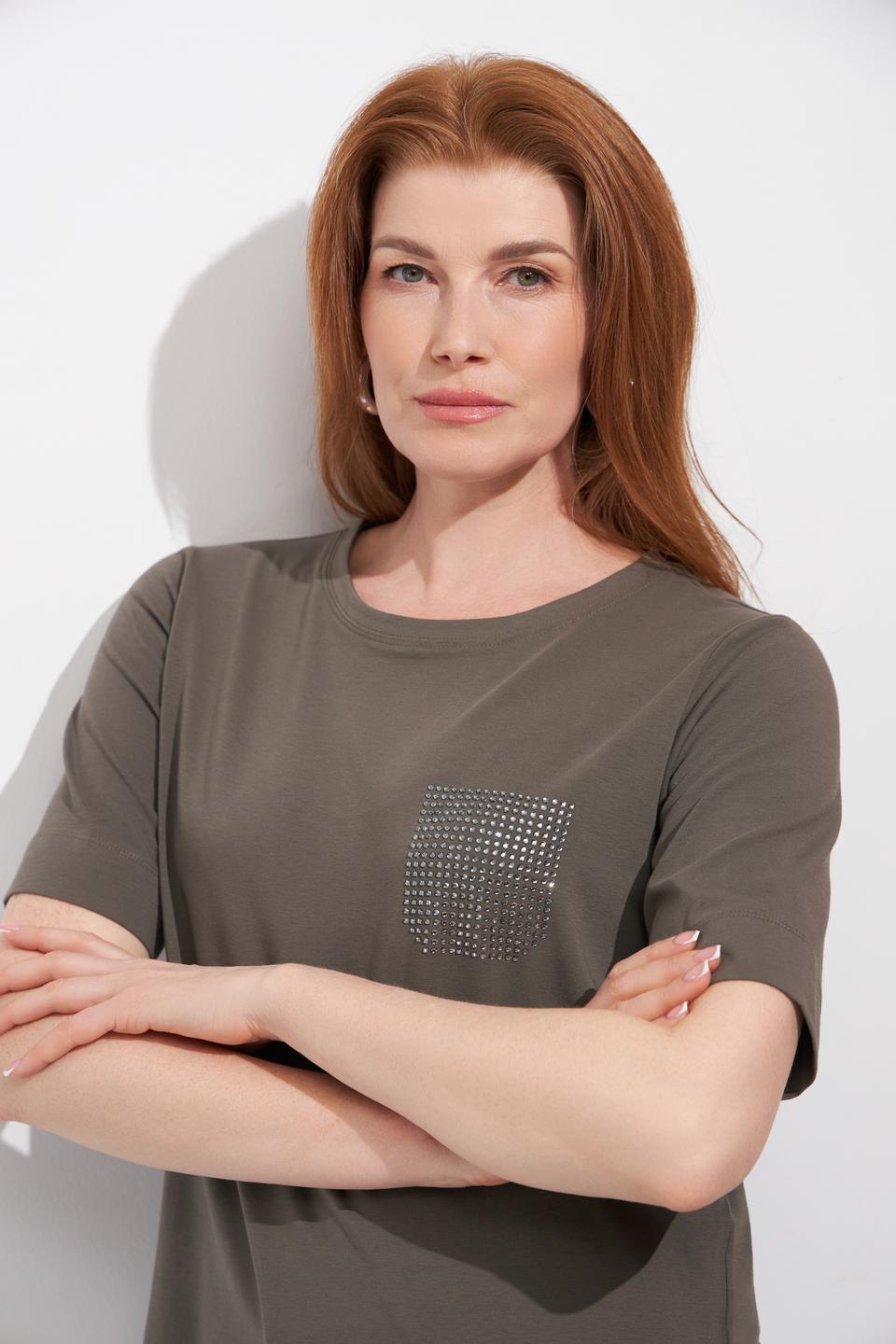 Футболка Bianca с карманом, хаки