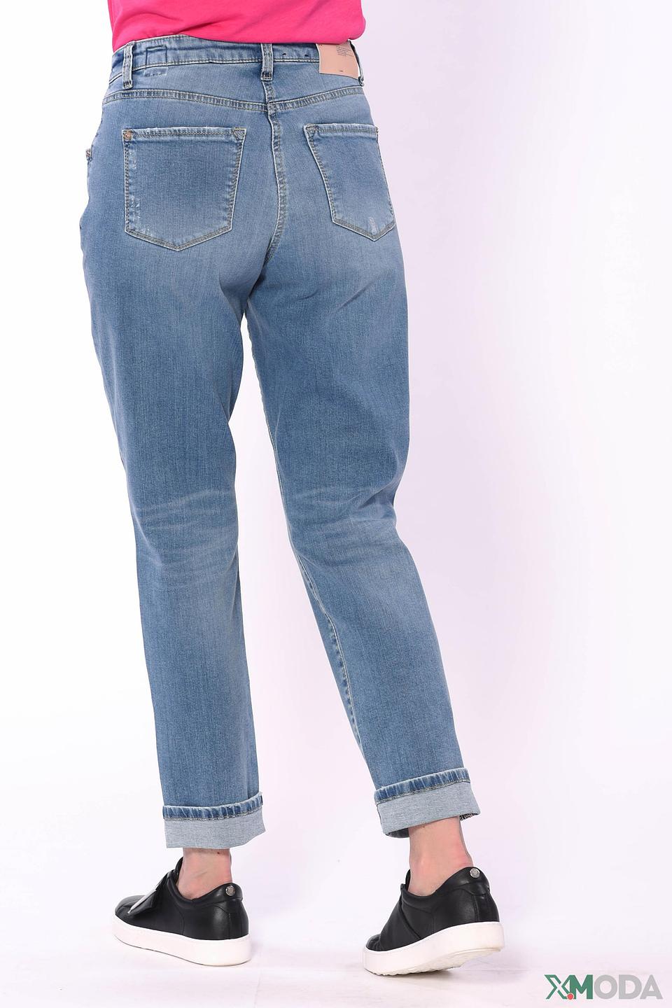 Джинсы Cambio с потертостями голубые