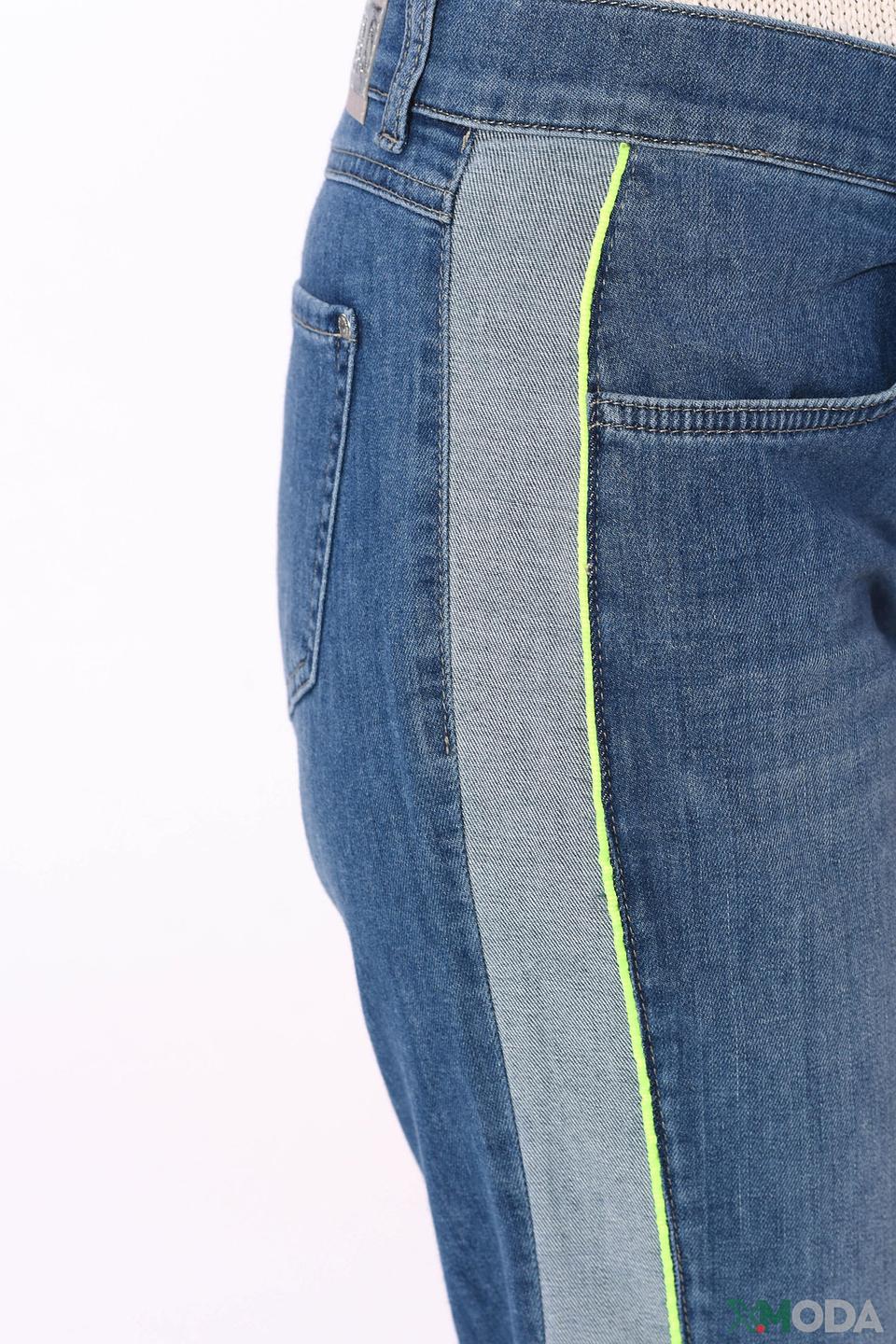 Джинсы Angels с лаймовой полосой