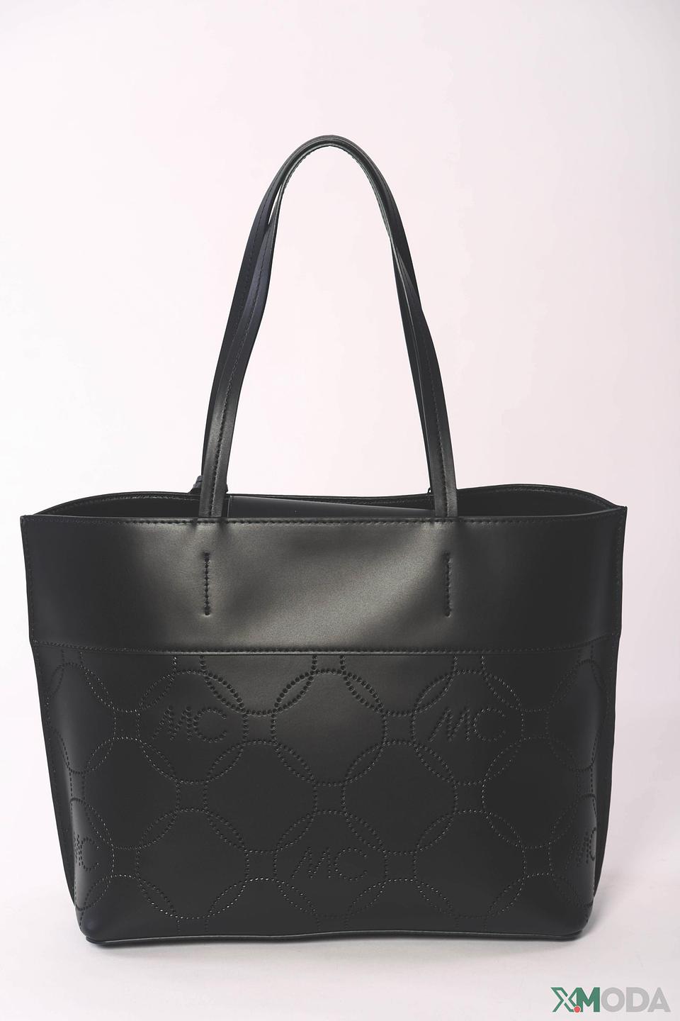 Сумка Marc Cain с тиснением чёрная