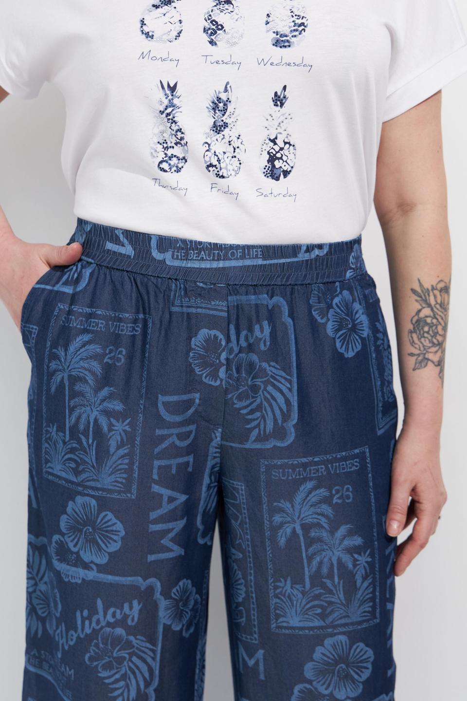 Брюки Rabe collection с принтом