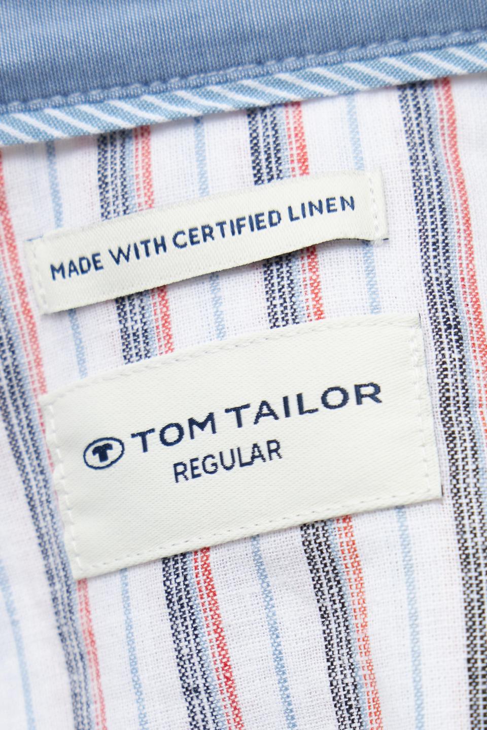 Рубашка в полоску с длинным рукавом Tom Tailor