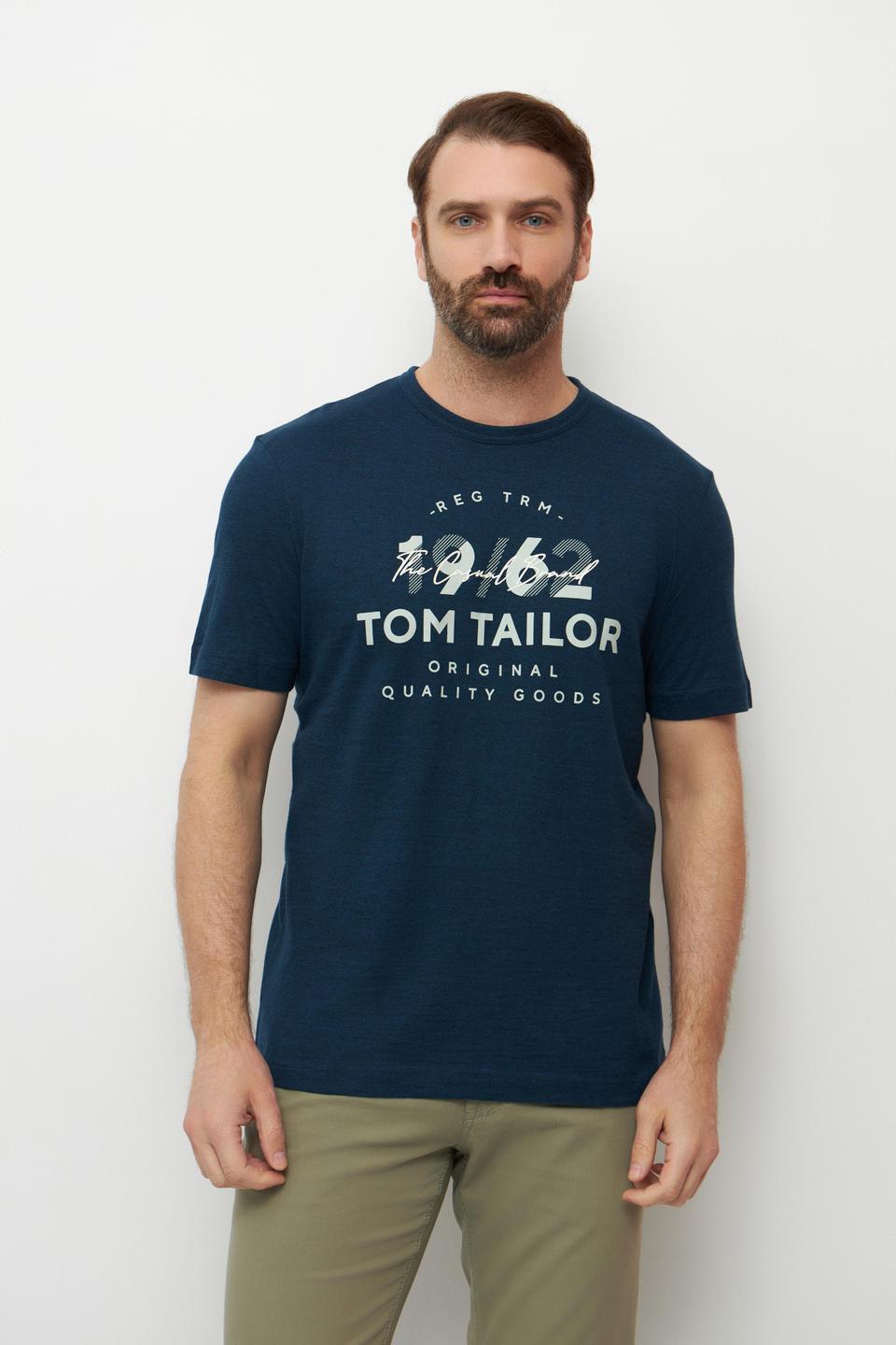 Тёмно-синяя футболка Tom Tailor