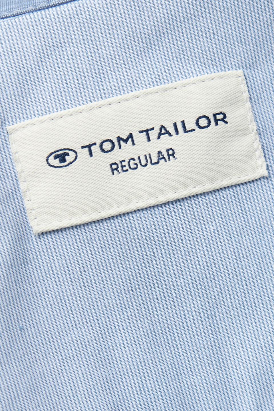 Рубашка с коротким рукавом Tom Tailor светло-голубого цвета