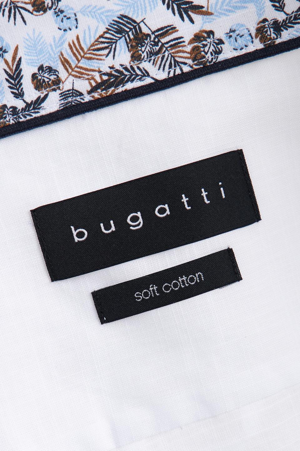 Рубашка с коротким рукавом Bugatti белого цвета
