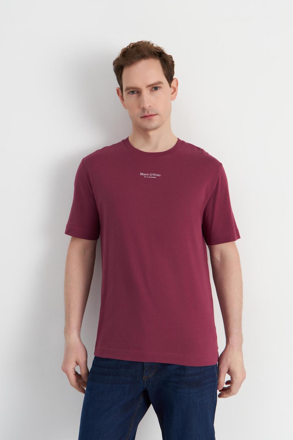 Бордовая футболка Marc O Polo с логотипом
