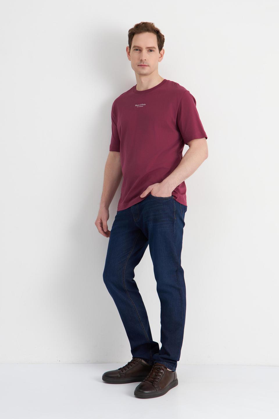 Бордовая футболка Marc O Polo с логотипом