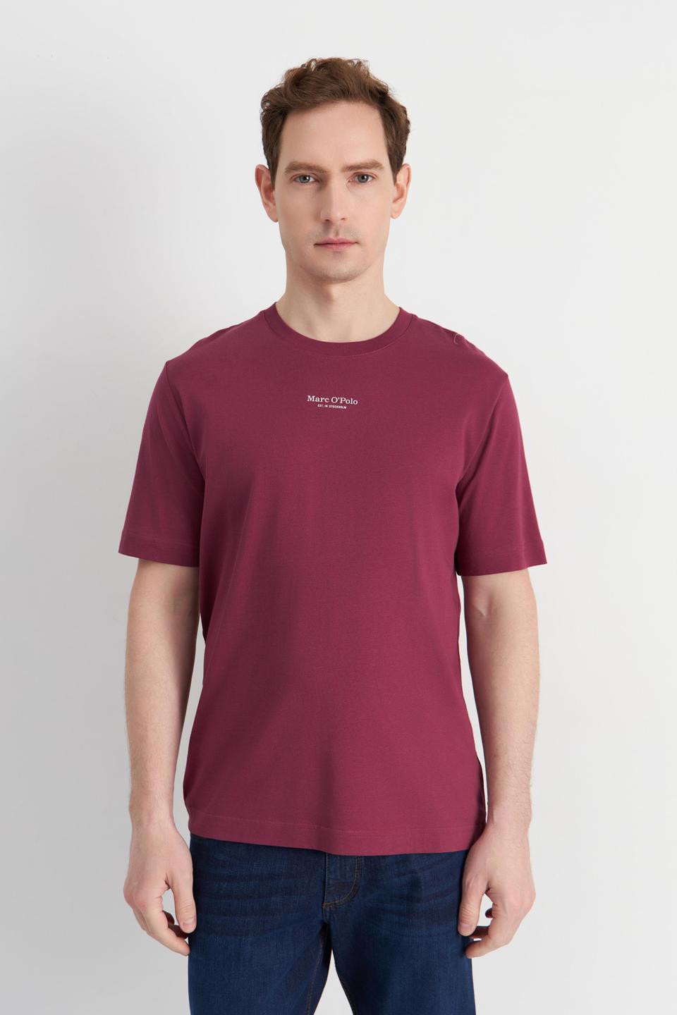 Бордовая футболка Marc O Polo с логотипом