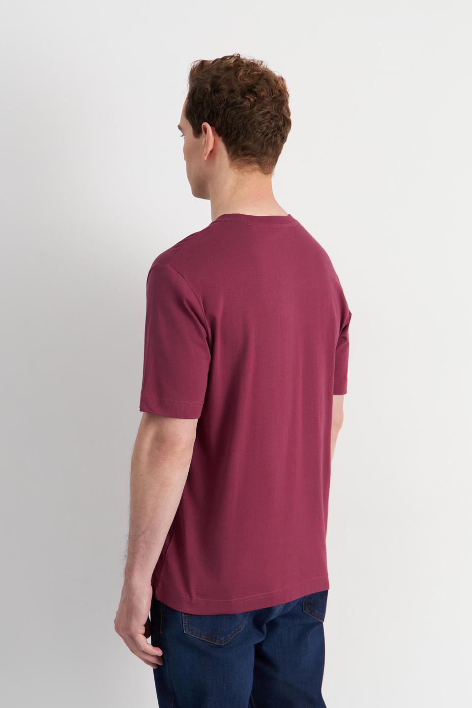 Бордовая футболка Marc O Polo с логотипом