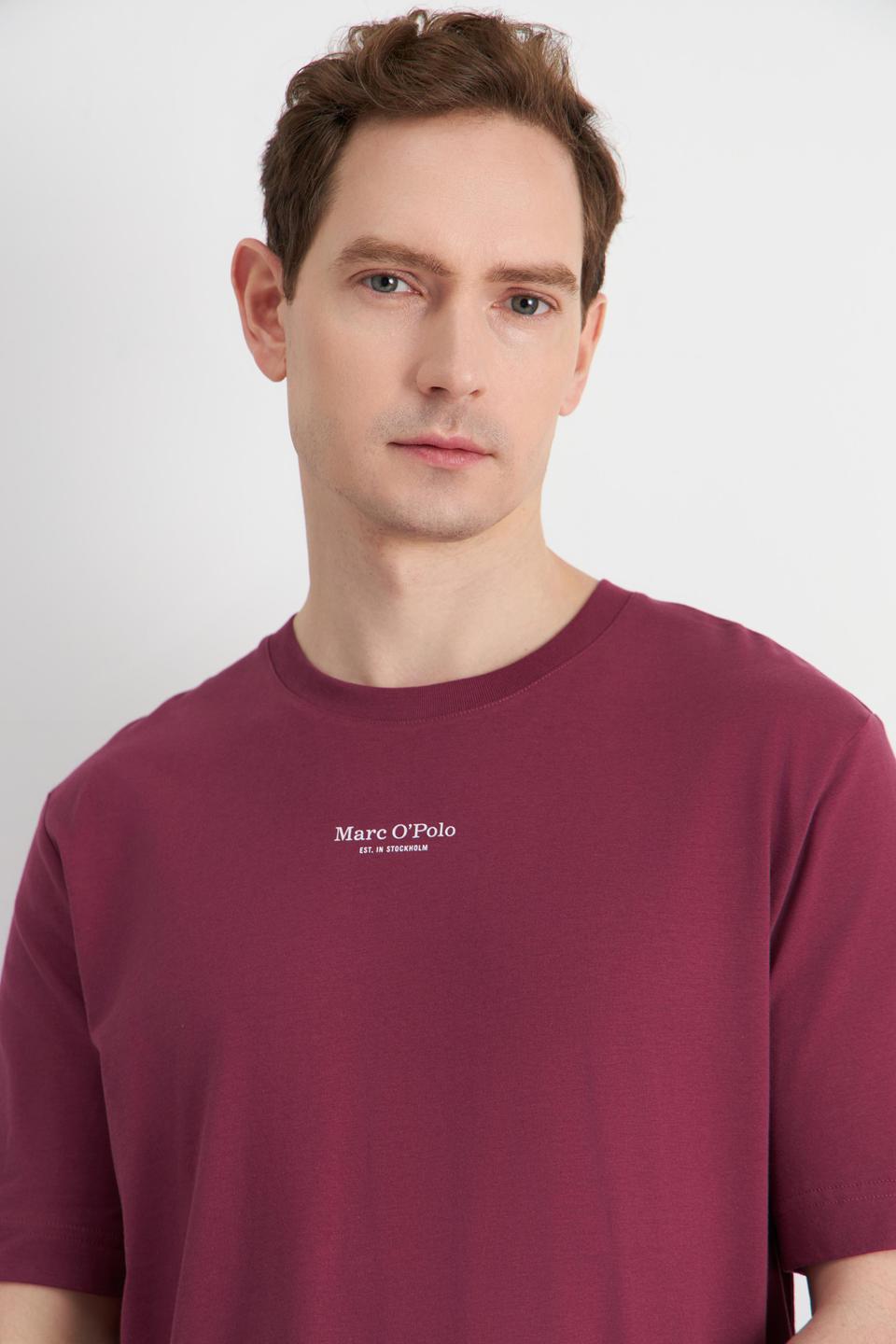 Бордовая футболка Marc O Polo с логотипом
