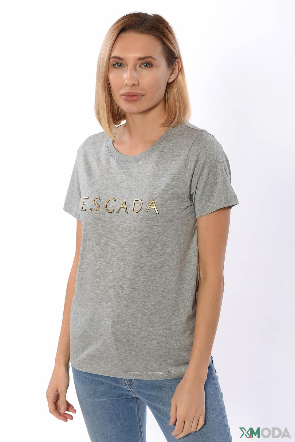 Футболка Escada Sport серая с логотипом