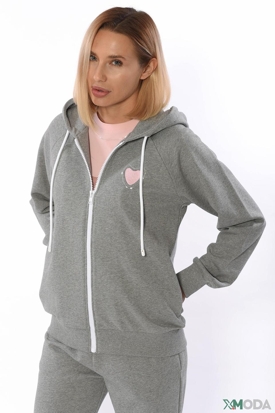 Куртка Escada Sport серая с сердцем