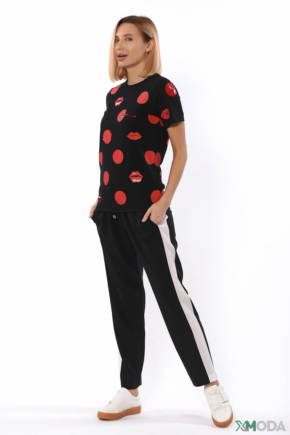 Футболка Escada Sport с принтом губ