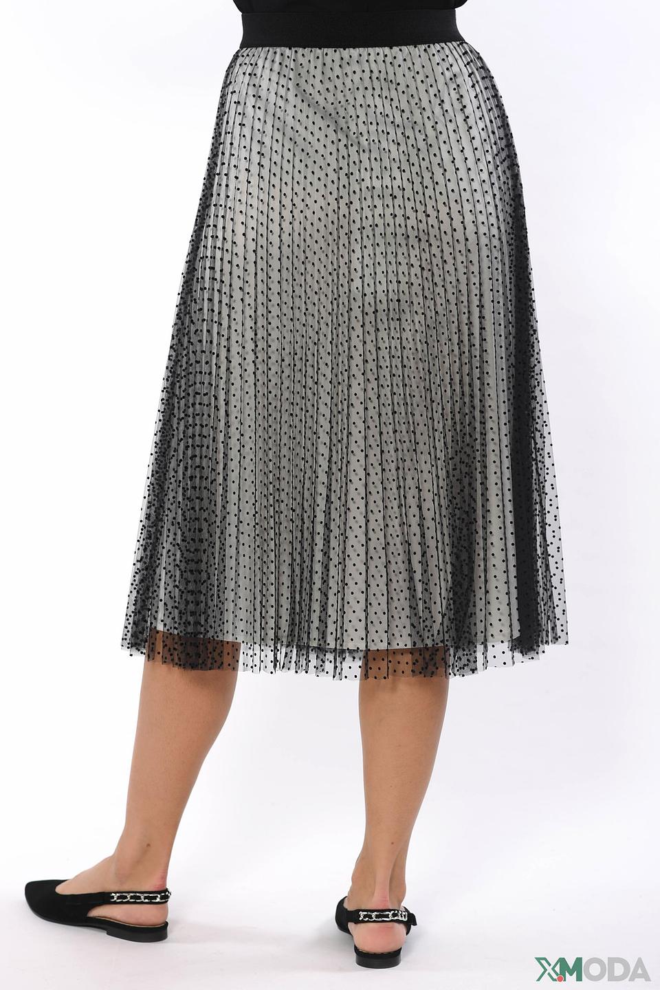 Юбка Escada Sport в горошек серая