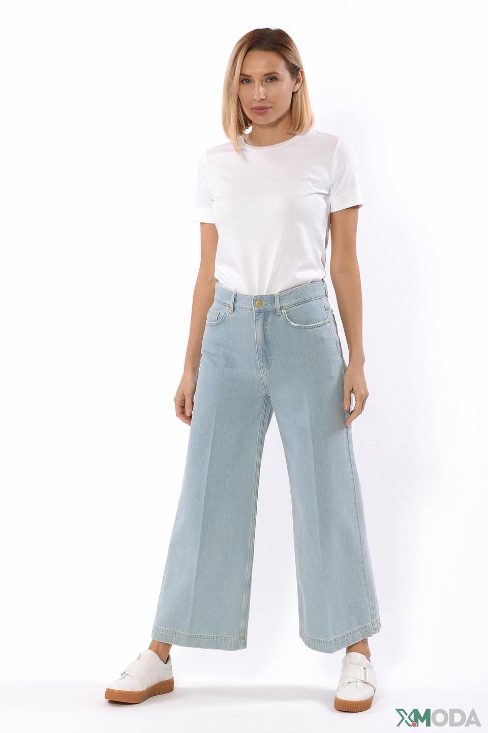 Брюки палаццо Escada Sport голубые