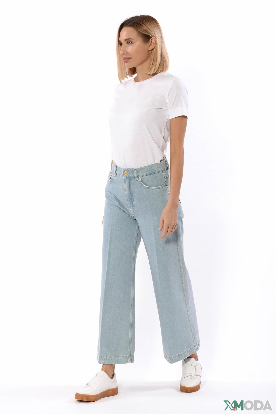 Брюки палаццо Escada Sport голубые