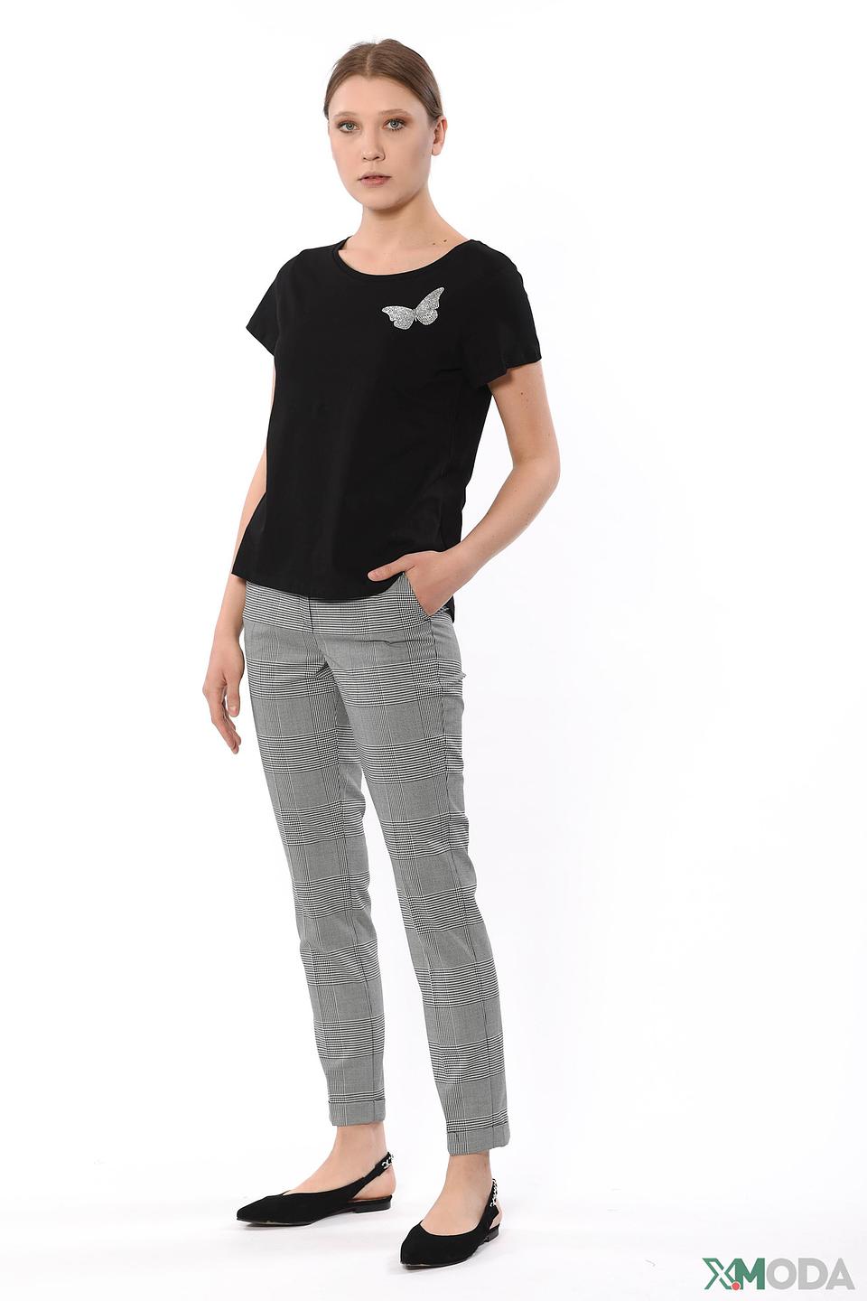 Брюки Emme в клетку серые