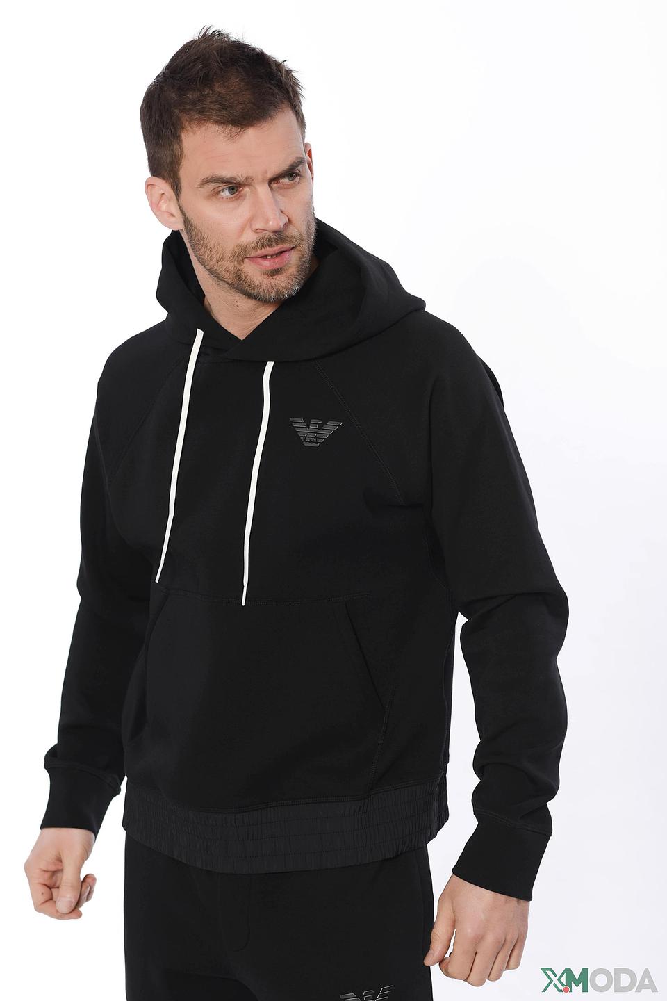 Худи спортивный Emporio Armani чёрный