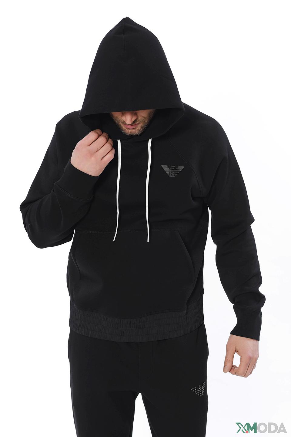 Худи спортивный Emporio Armani чёрный