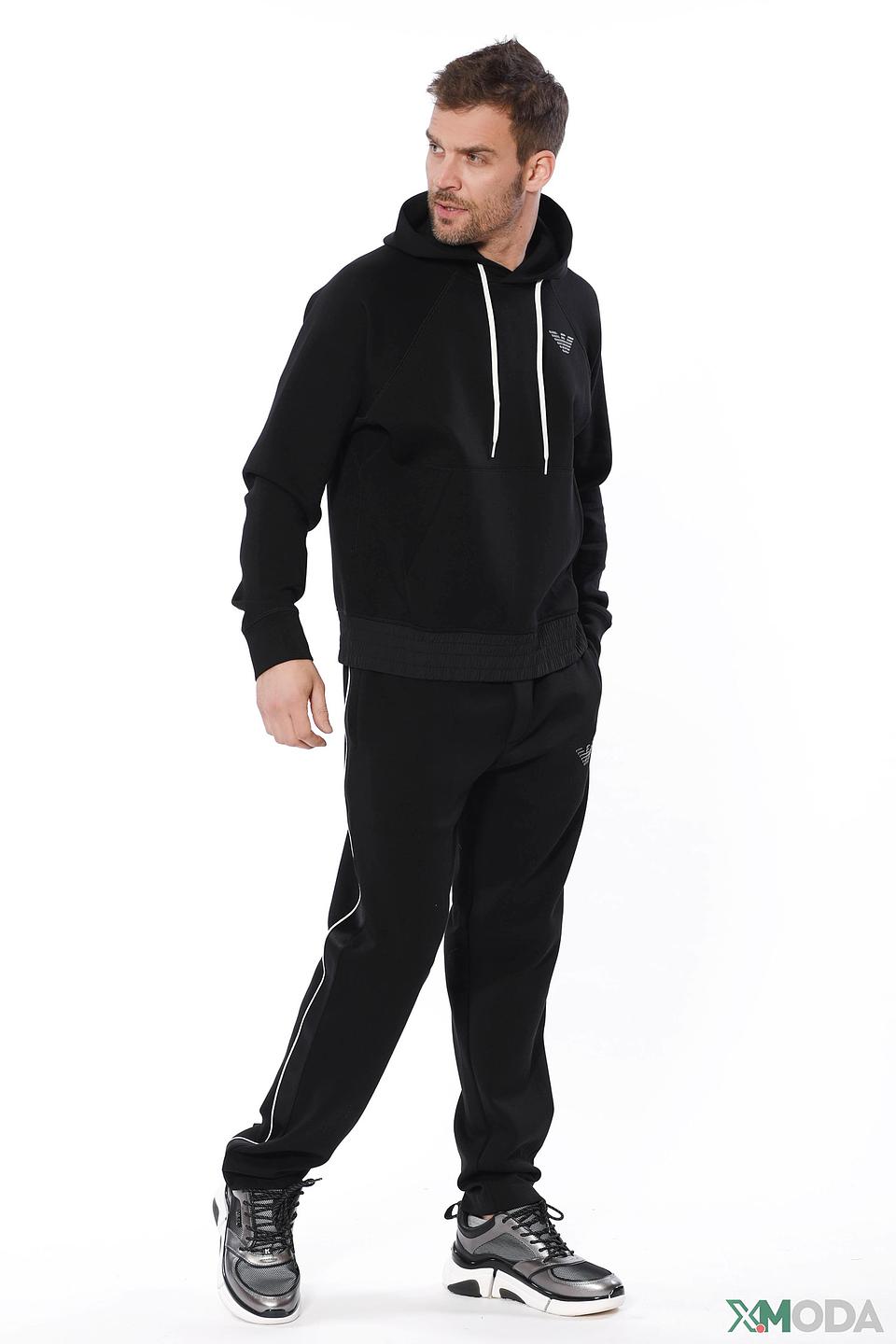 Худи спортивный Emporio Armani чёрный