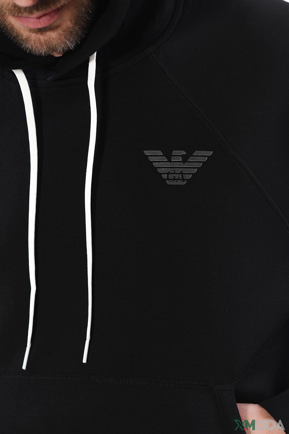 Худи спортивный Emporio Armani чёрный