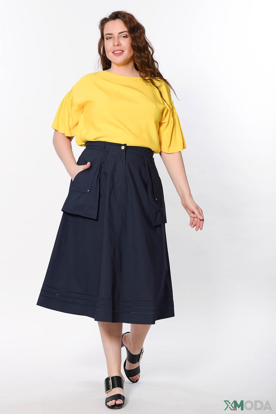 Юбка Escada Sport тёмно-синяя с карманами