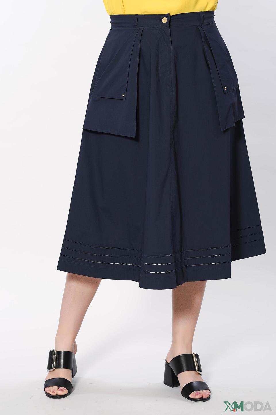 Юбка Escada Sport тёмно-синяя с карманами
