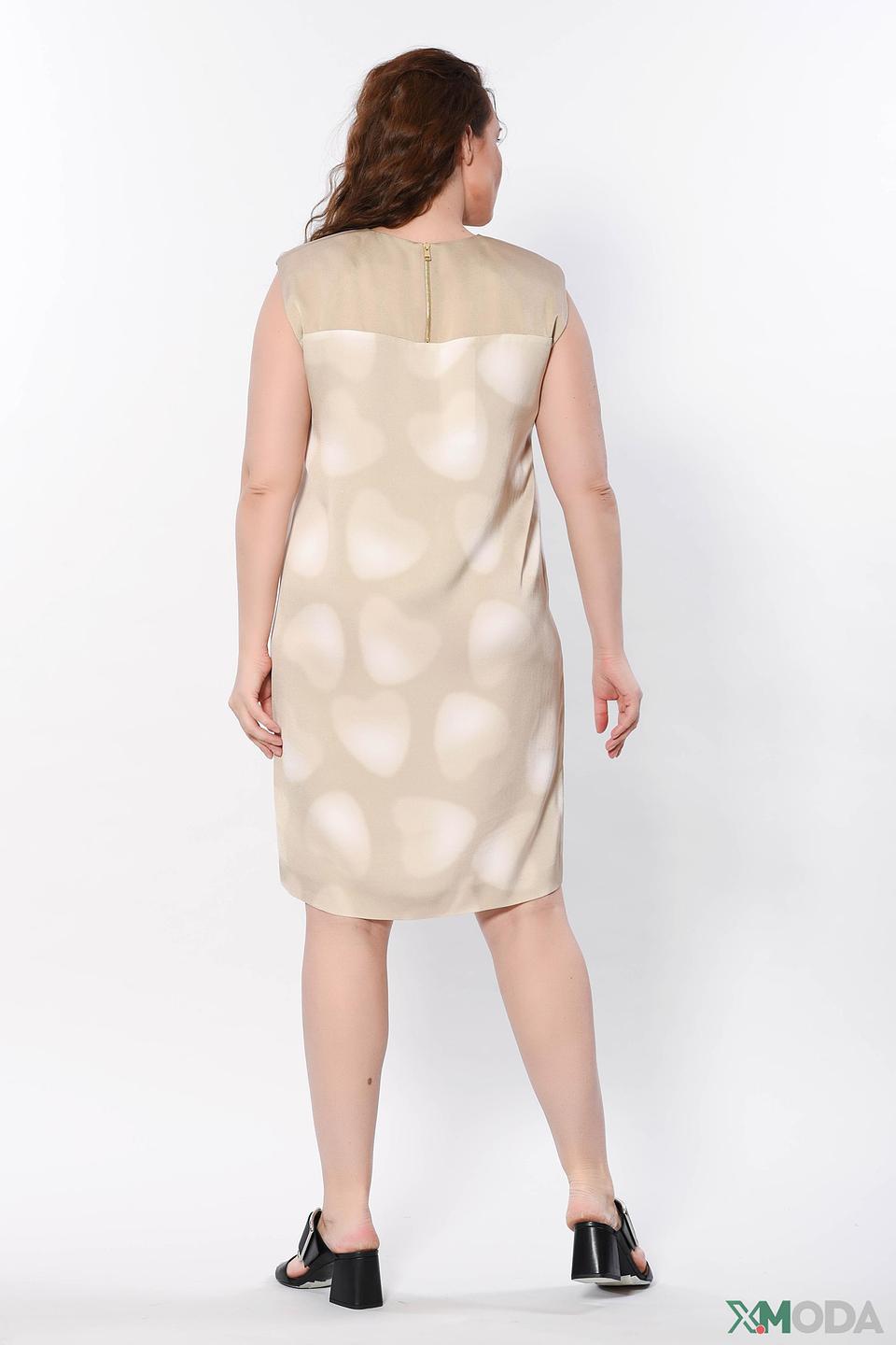 Платье Escada Sport бежевое с принтом