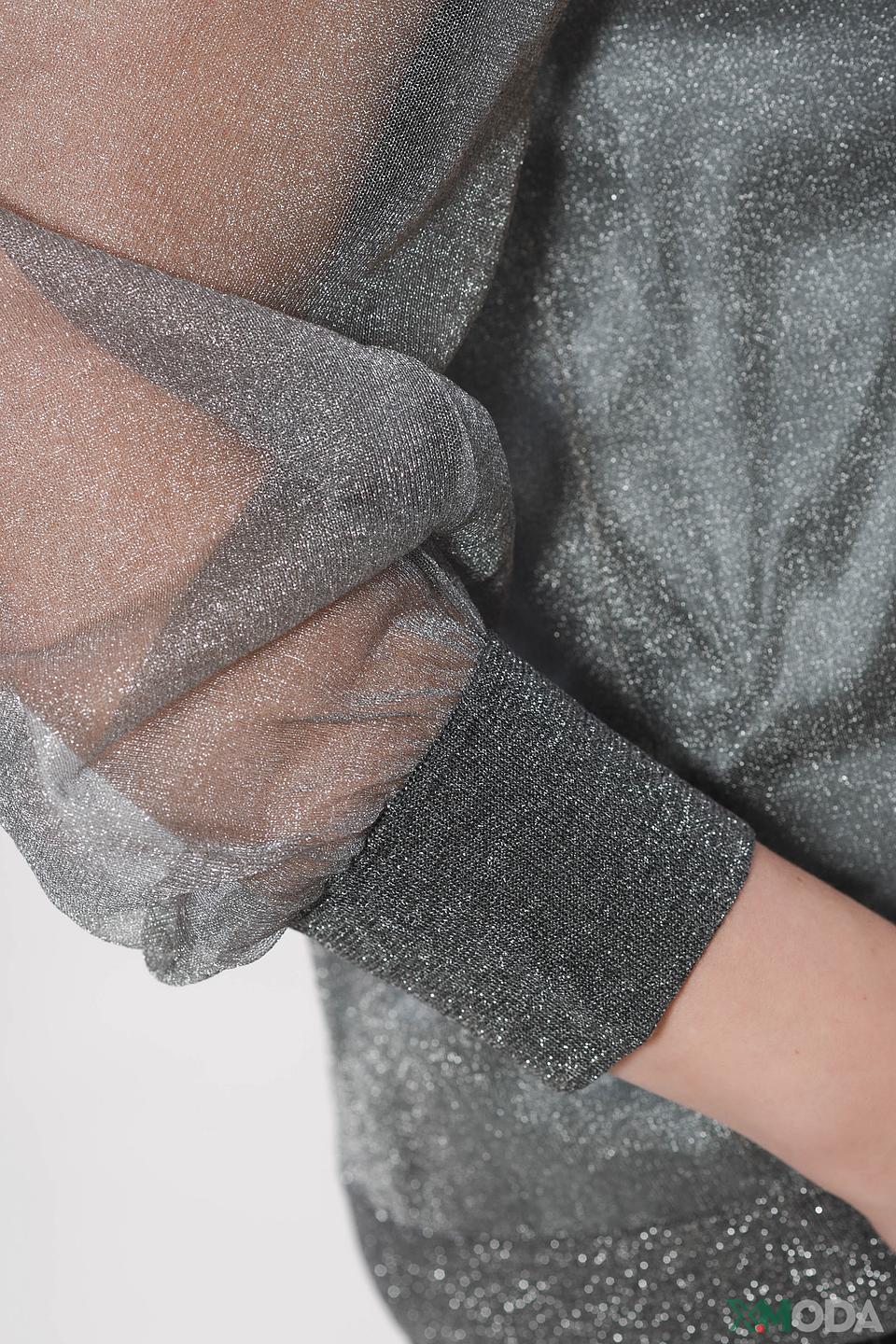 Пуловер Luisa Cerano с пайетками серый