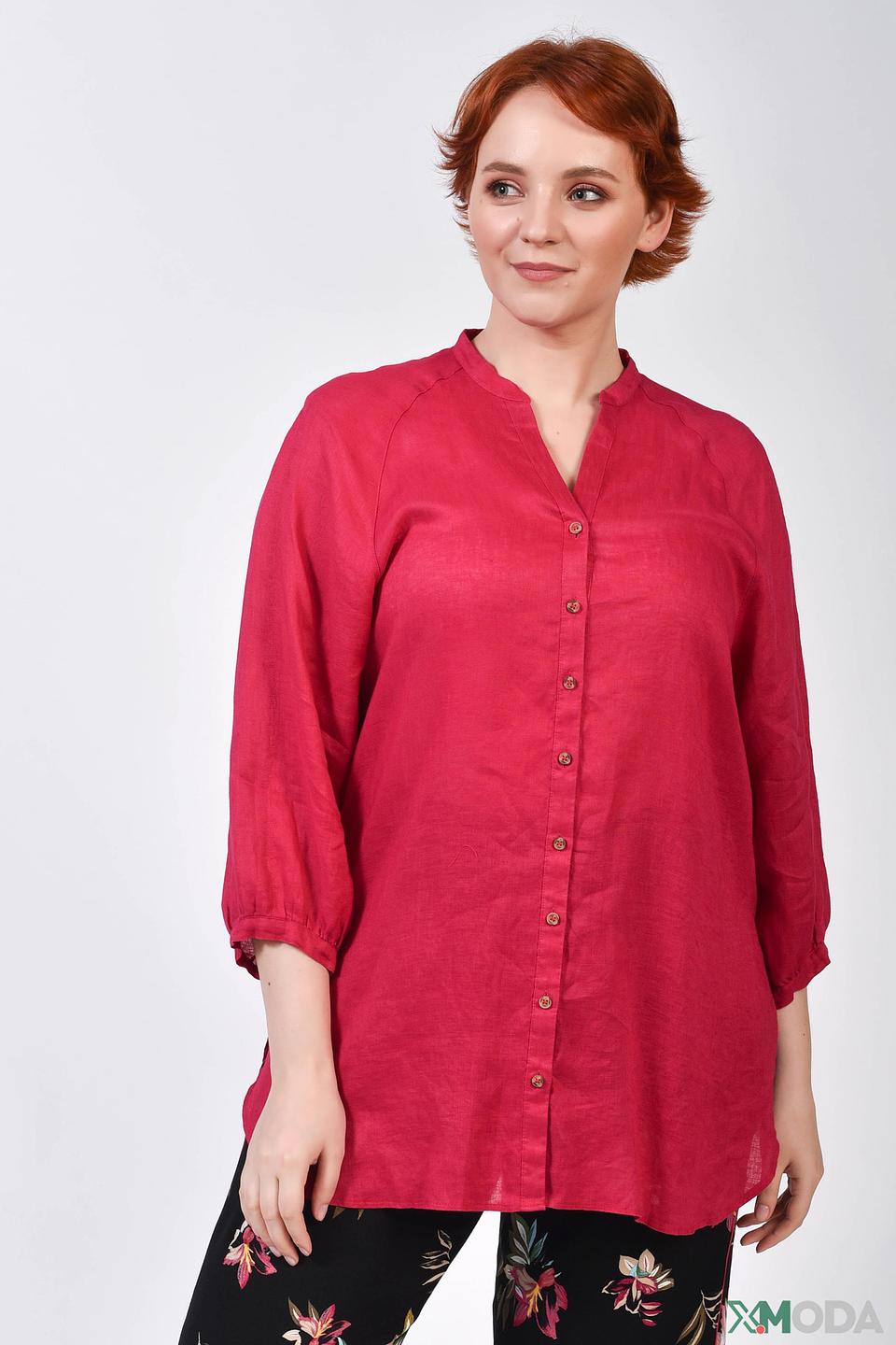 Блуза Gerry Weber малиновая льняная