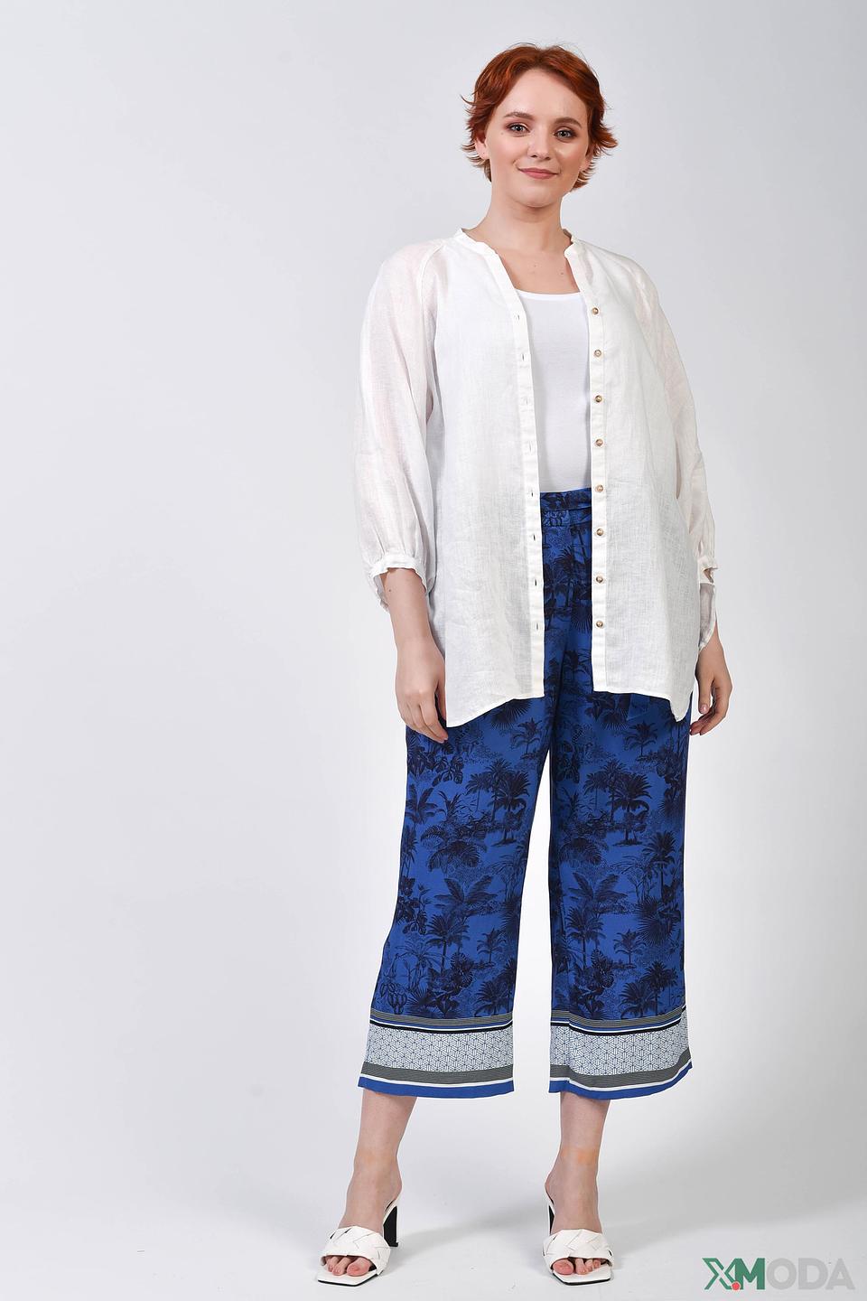 Брюки Gerry Weber EDITION синие с принтом